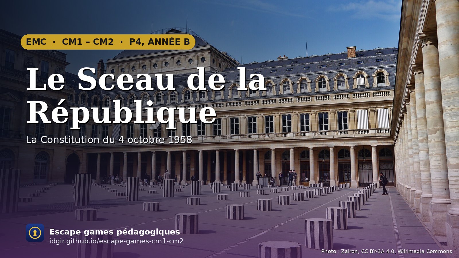 Affiche : Le Sceau de la République